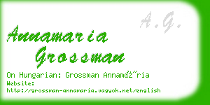 annamaria grossman business card
